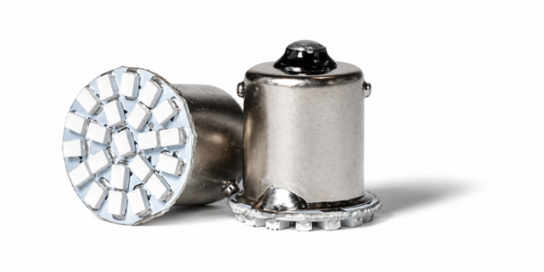 Lámpara Led 1 Polo P21W 22 Leds Ambar 12V