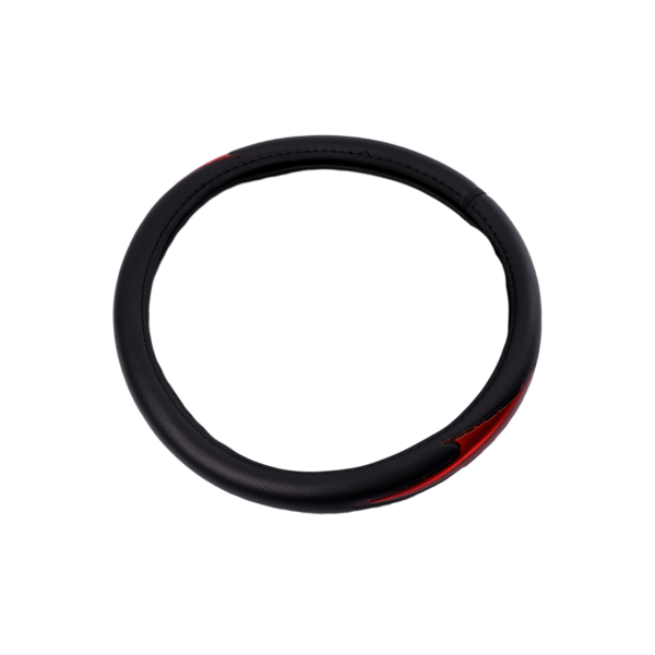 CUBREVOLANTE NEGRO CON ROJO