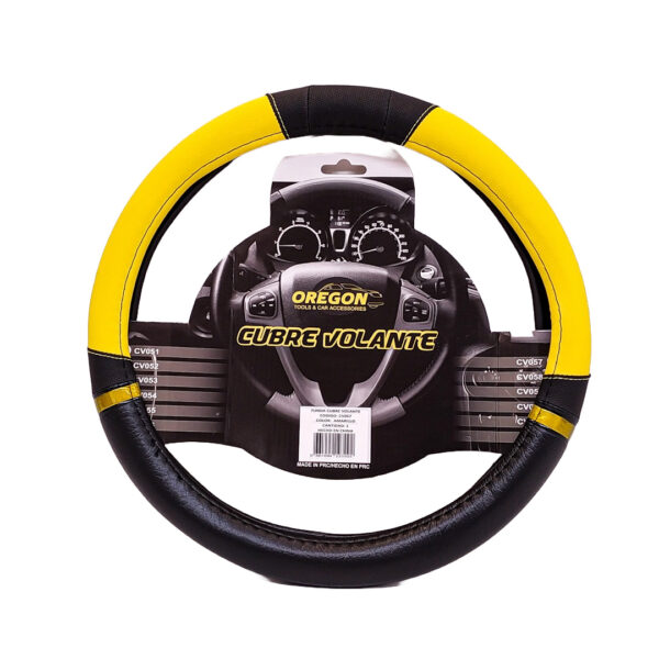 CUBREVOLANTE NEGRO Y AMARILLO