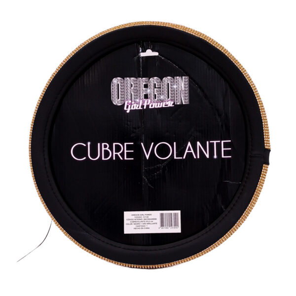 CUBREVOLANTE BLING BLING DIAMANTES ORO / NEGRO