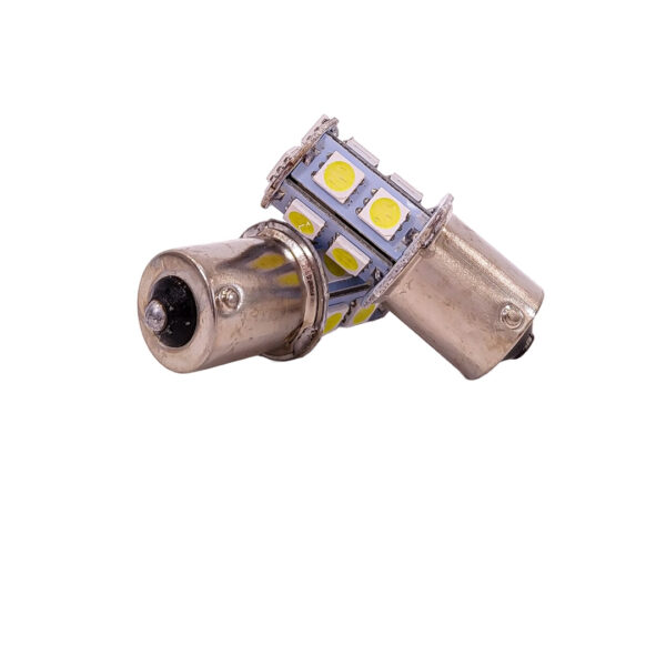 Lámpara Led 1 Polo Pata en V 13 Leds P21W Blanco 12V