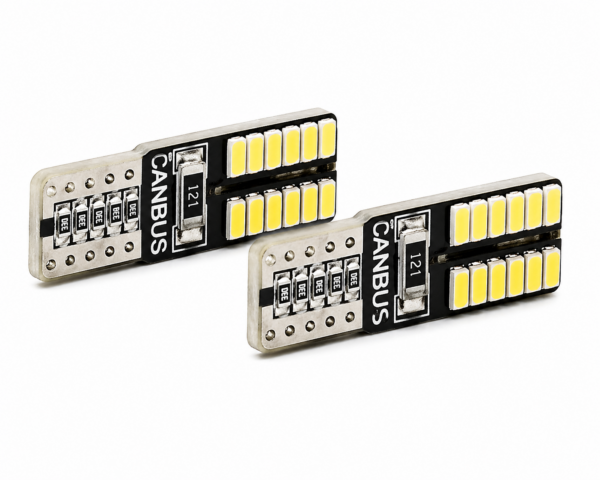Lámpara Led Posición W5W Plano Blanco 24 LED 12V