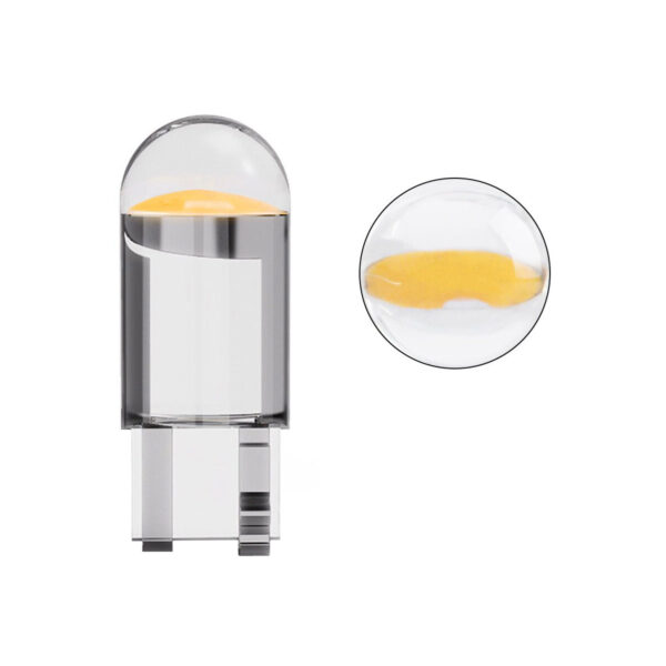 Lámpara Led Posición W5W Vidrio Ambar 12V