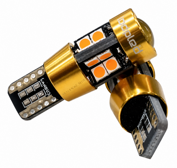 Lámpara Led Posición W5W Lupa Ambar 12V