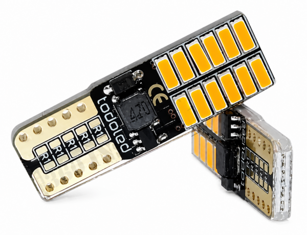 Lámpara Led Posición W5W Plano Ambar 12V