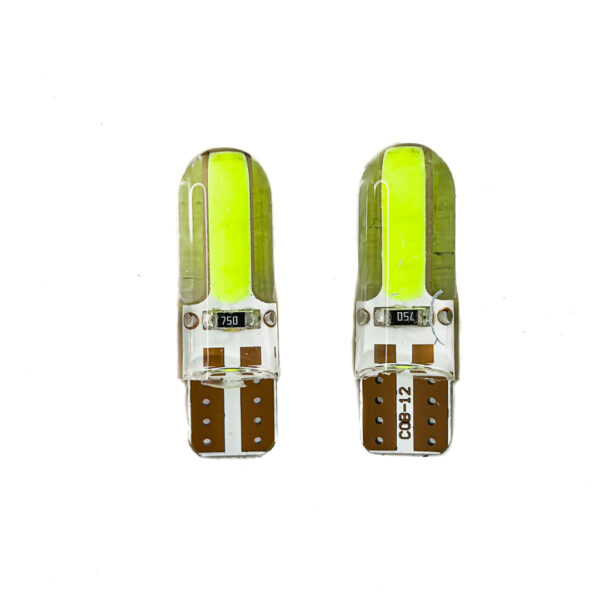 Lámpara Led Posición W5W Silicona Verde12V
