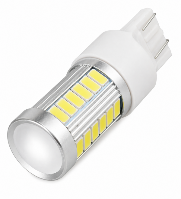 Lampara Led 2 Polos W21/5W Lupa Blanco 12V