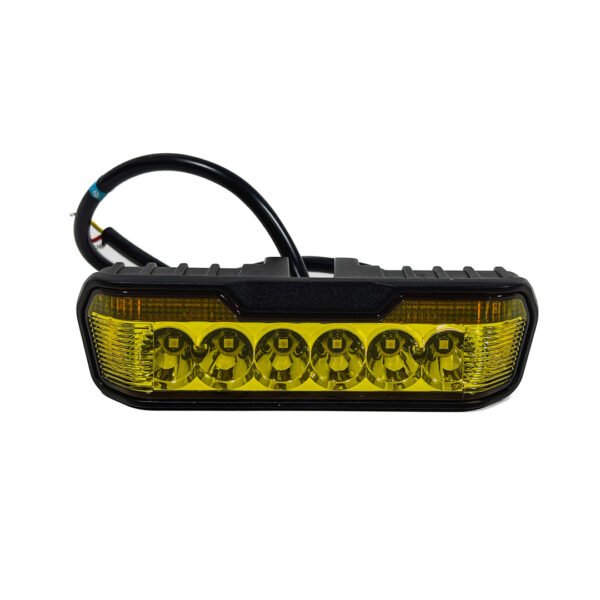 FARO DE LED UNIVERSAL RECTANGULAR 16X7CM COLOR AMBAR