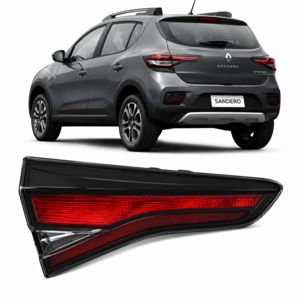 FARO TRASERO SANDERO MODELO 23/AD STEPWAY FUME INTERIOR MOLDURA NEGRA DERECHO