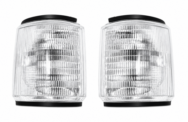 FARO DELANTERO F-100/150/250/350 CRISTAL MODELO 88/96 CARCASA METALIZADA DERECHO
