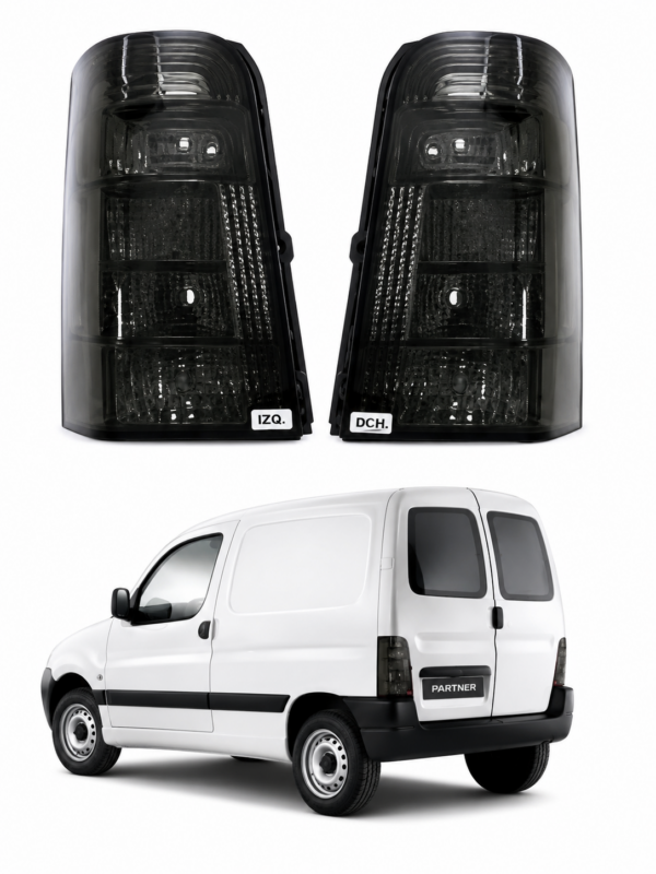 FARO TRASERO PARTNER MODELO 10/AD CON DOS PORTONES TODO FUME DERECHO
