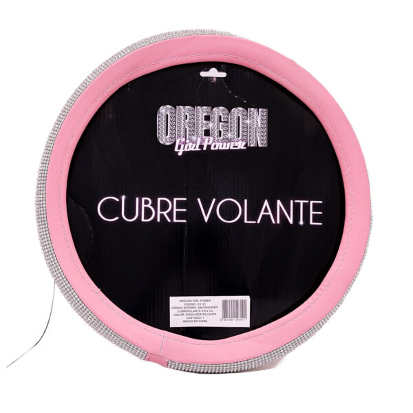CUBRE VOLANTE STRASS/ROSA