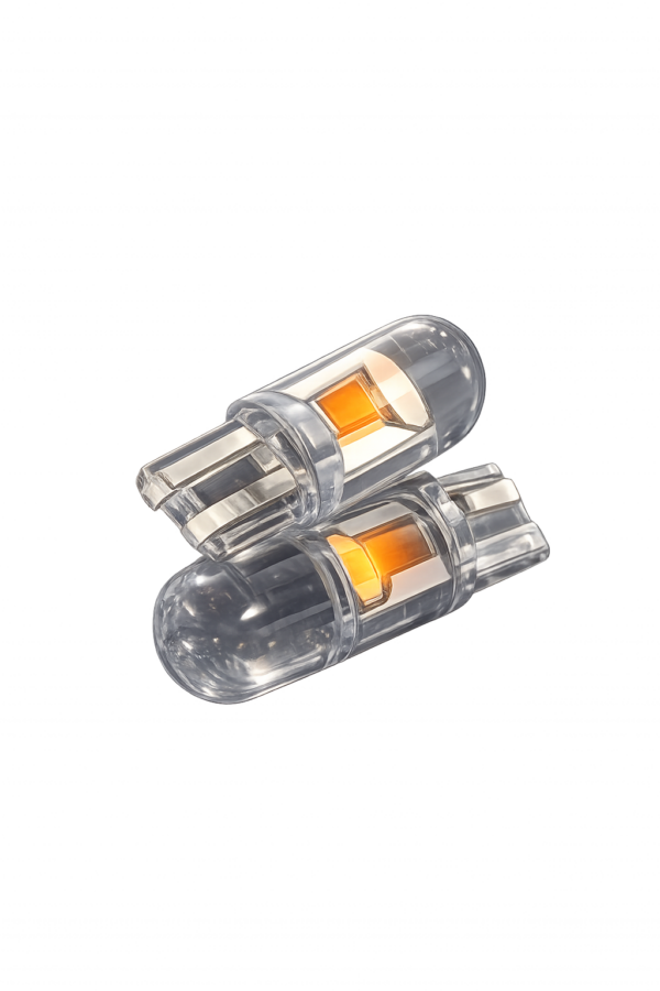 LAMPARA LED POSICION W5W COB AMBAR 12V