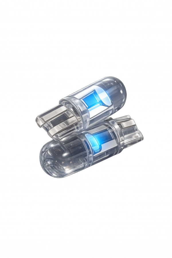 LAMPARA LED POSICION W5W COB AZUL 12V