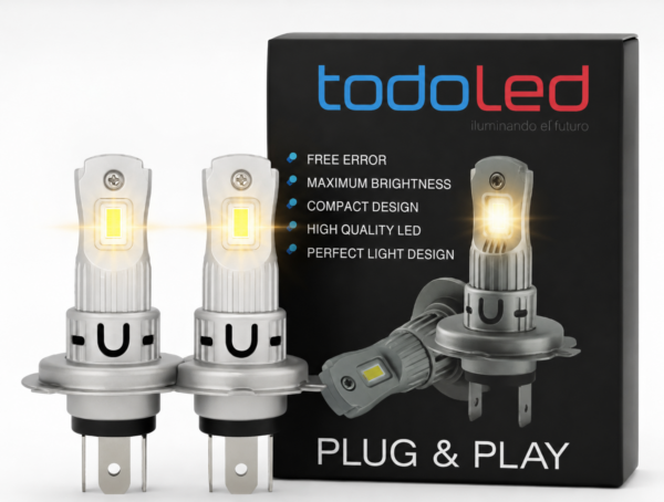 EQUIPO LED PLUG AND PLAY CALIDO H7