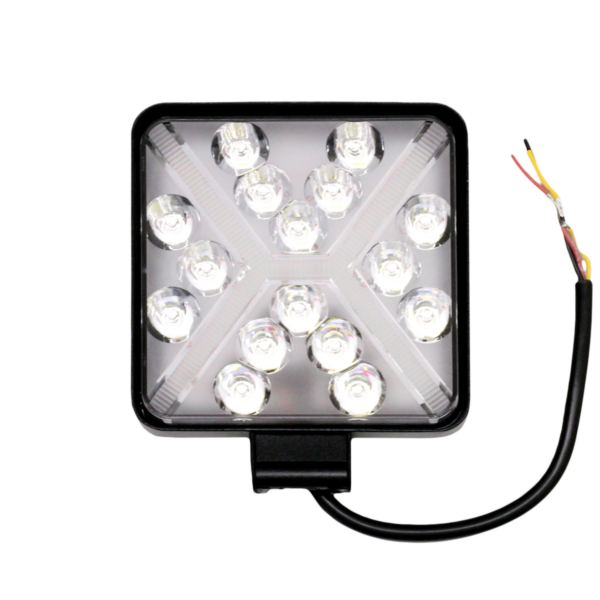FARO DE LED CUADRADO - 16 LED 48W BLANCO