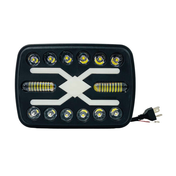 FARO DE LED UNIVERSAL LUZ BLANCA Y AMBAR CON FUNCION ALTA Y BAJA