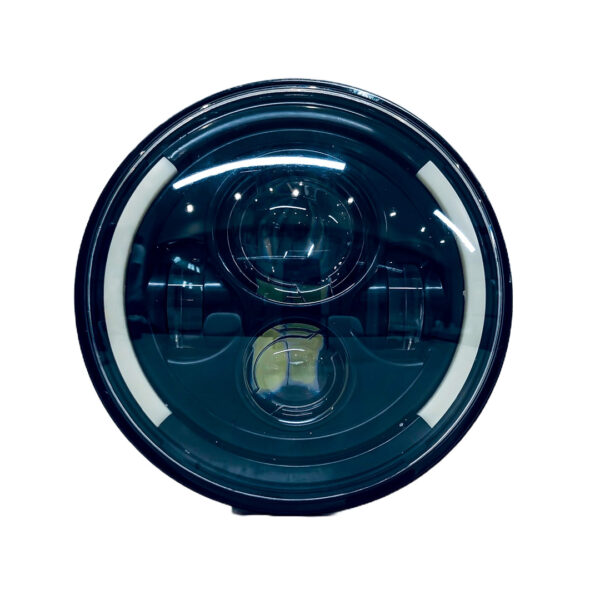 FARO DE LED UNIVERSAL REDONDO 7" CON FUNCION ALTA Y BAJA + DRL BLANCO Y AMBAR Y AMBAR