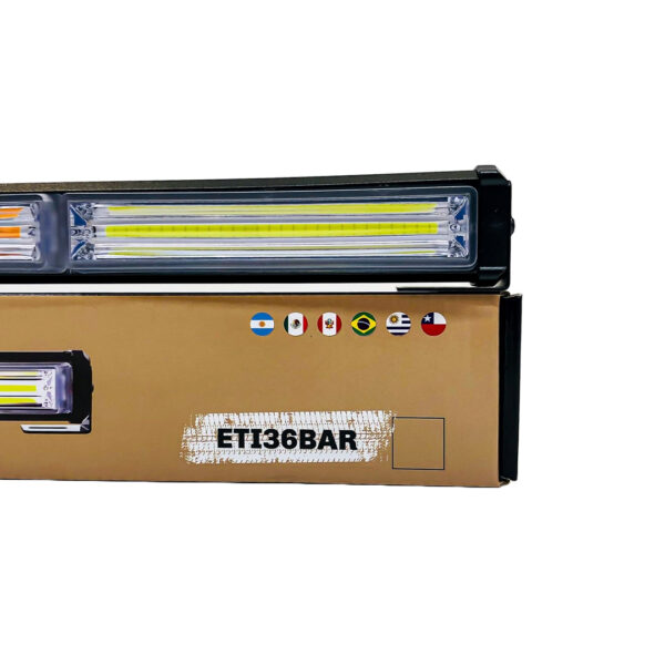 BARRA LED COB DUAL 12-36V BLANCA Y AMBAR