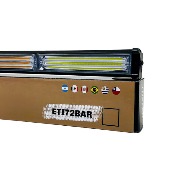 BARRA LED COB DUAL 12-36V BLANCA Y AMBAR