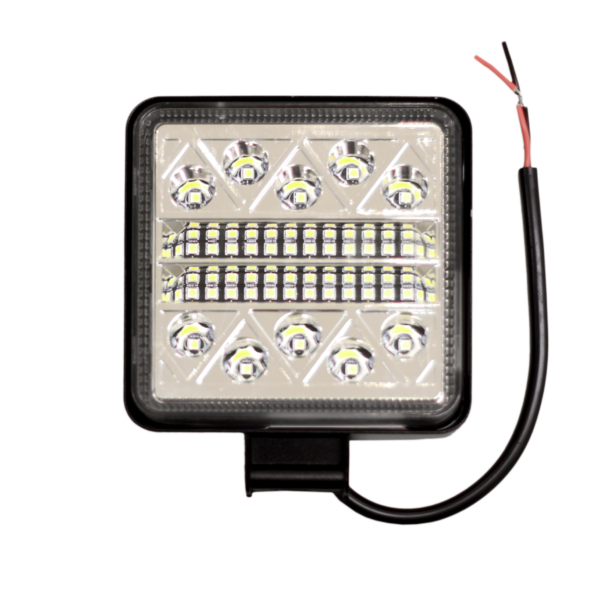 FARO DE LED CUADRADO - 30 LED 90W BLANCO