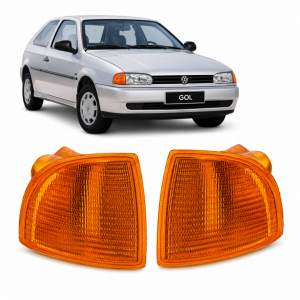 FARO DELANTERO GOL AB9 MODELO 95/99 SAVEIRO 98 AMBAR ENGANCHE CIBIE DERECHO