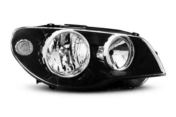 OPTICA FIAT PALIO 04/09 ADVENTURE - FASE II -FONDO NEGRO ARO CROMADO DER (LAMPARA H7)