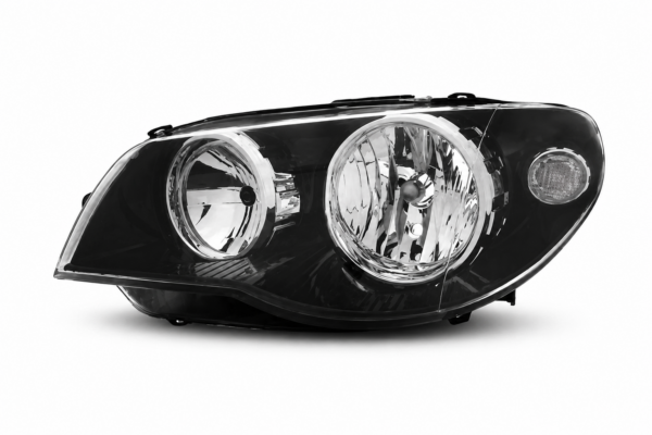 OPTICA FIAT PALIO 04/09 ADVENTURE - FASE II -FONDO NEGRO ARO CROMADO IZQ (LAMPARA H7)