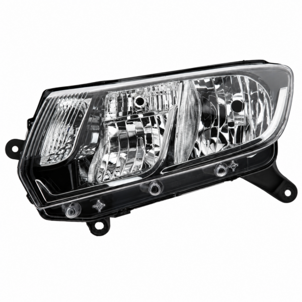 OPTICA RENAULT LOGAN F3-I 14/18 FONDO NEGRO ARO CROMADO CON LUZ DE POSICION 21/5W IZQ
