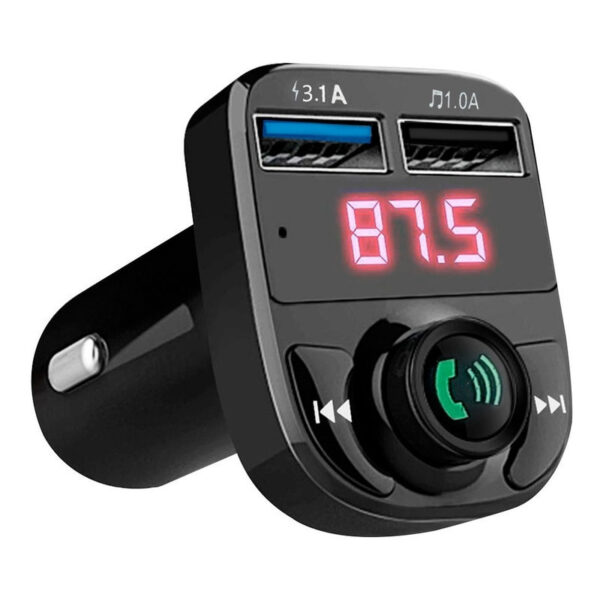 TRANSMISOR ENCENDEDOR BLUETOOTH FM + CARGADOR DOBLE USB
