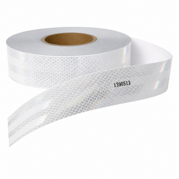 CINTA REFLECTIVA UNIVERSAL LIVIANOS 50/20 5 CM - BLANCA (ROLLO 45.7 METROS)