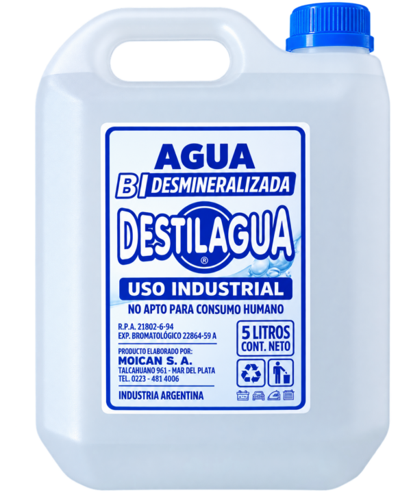 BIDON AGUA DESTILADA X 5LTS