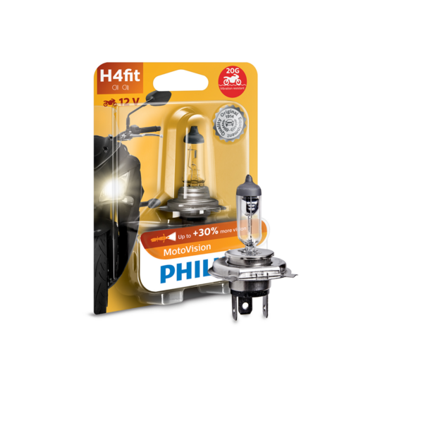 LAMPARA MOTO H4FIT 12458 ED 35/35W MOTO C1 PHILIPS