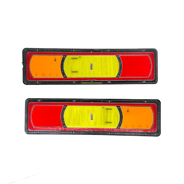 JUEGO DE FAROS TRASEROS PARA CAMION 12V 28 WATTS COLOR BLANCO + AMBAR + ROJO