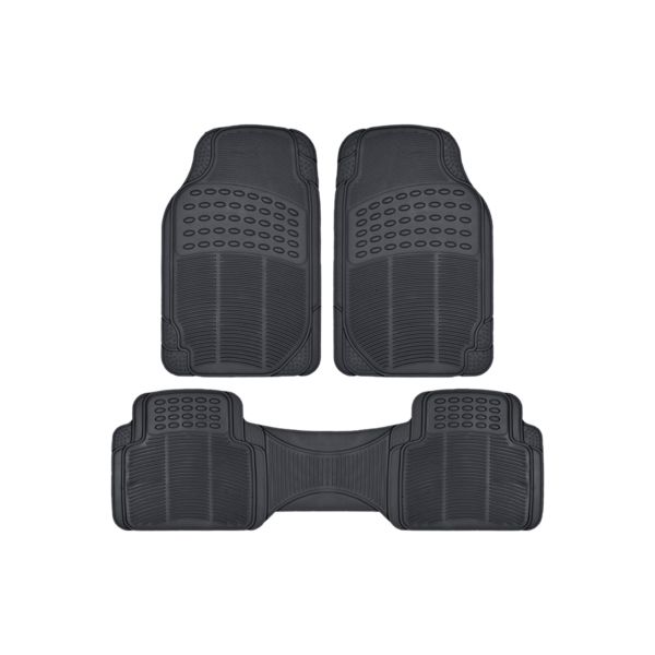 ALFOMBRA PVC 3 PIEZAS NEGRO