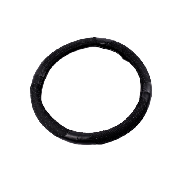 CUBRE VOLANTE CUERO 38CM NEGRO 388.2