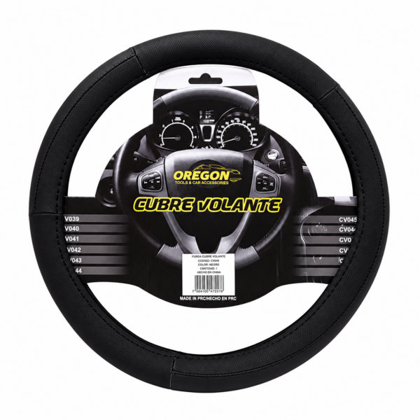 CUBRE VOLANTE MODELO WORLD TOUR CUERO SINTENTICO NEGRO / NEGRO 38*8.2CM