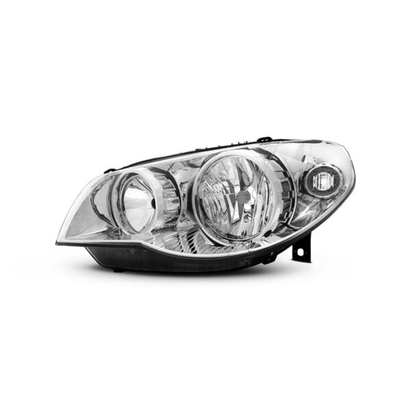 OPTICA FIAT PALIO FASE II - FONDO CROMADO ARO CROMADO IZQ - LÁMPARAS H7-H7 04/17