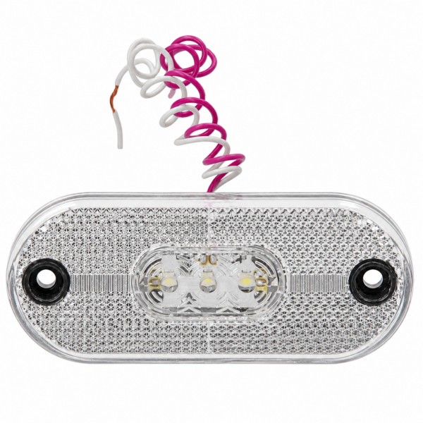 FARO GIRO LATERAL UNIVERSAL 12-24v (5 LED) CRISTAL CON OJO DE GATO