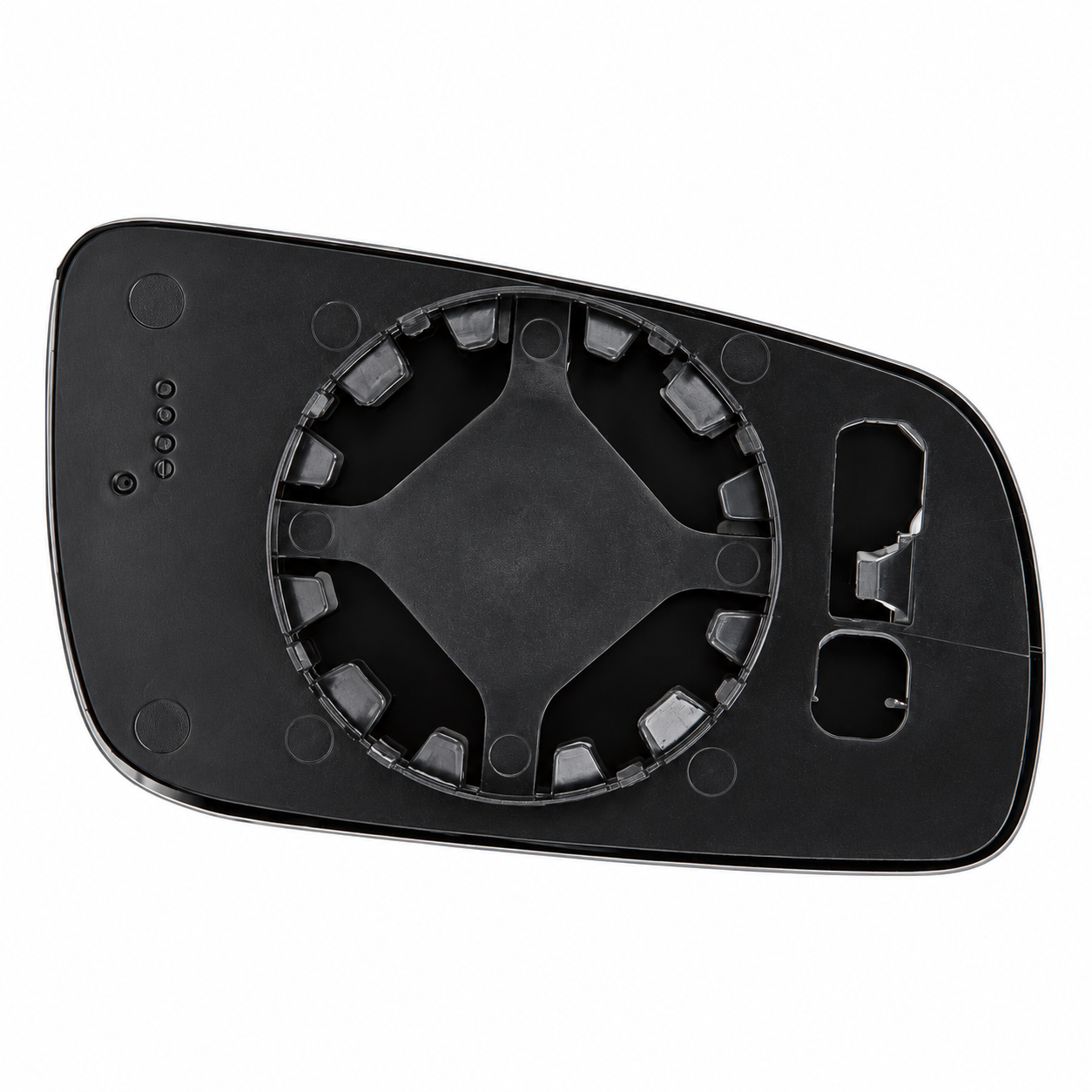 VIDRIO DE ESPEJO VOLKSWAGEN GOL G4 06/14 CON BASE PLANO IZQ - Imagen 2