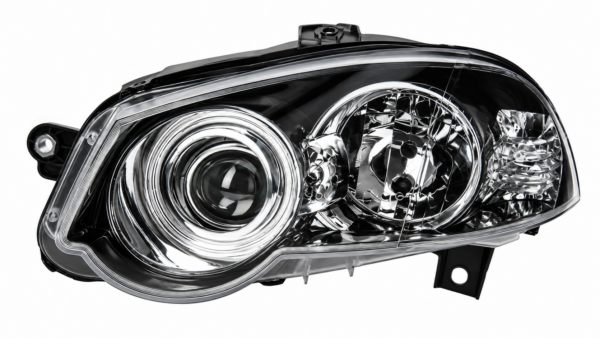 OPTICA FIAT PALIO ADVENTURE F3 09/13 FONDO NEGRO ARO CROMADO IZQ