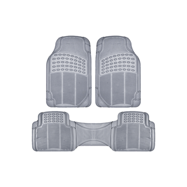 ALFOMBRA PVC 3 PIEZAS GRIS