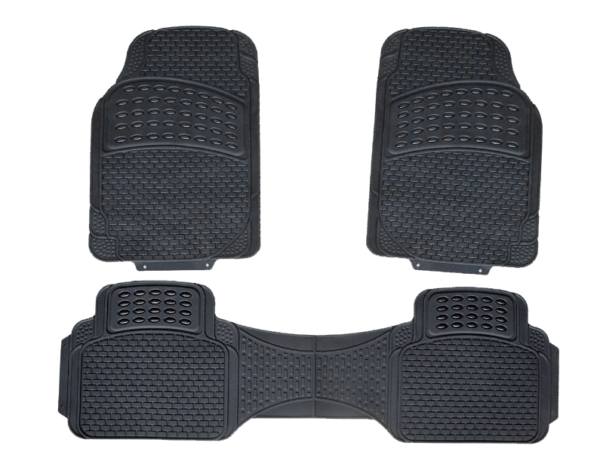 ALFOMBRA PVC 3 PIEZAS NEGRO ECONOMICA